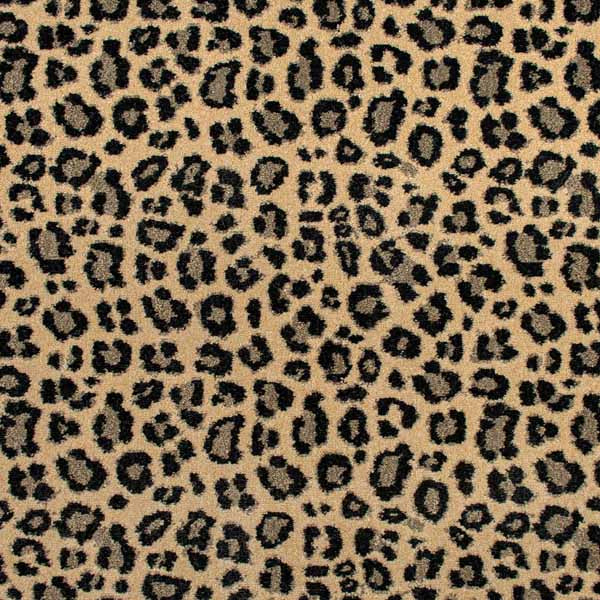 Javan Leopard Animal Print Savanah Wilton Carpet far